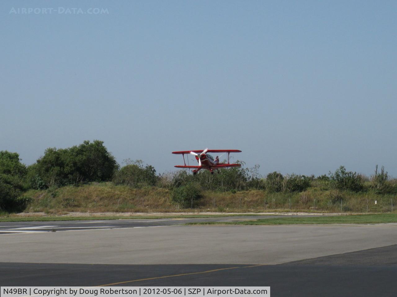 N49BR, Pitts S-2A Special C/N 2212, 1980 Aerotek PITTS S-2A, Lycoming AEIO-540 260 Hp, with full inverted systems, on low final Rwy 04