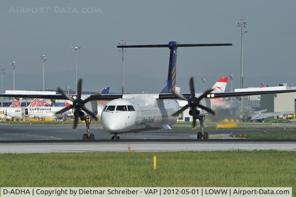 D-ADHA, 2000 De Havilland Canada DHC-8-402Q Dash 8 C/N 4028, Augsburg Airways Dash 8-400