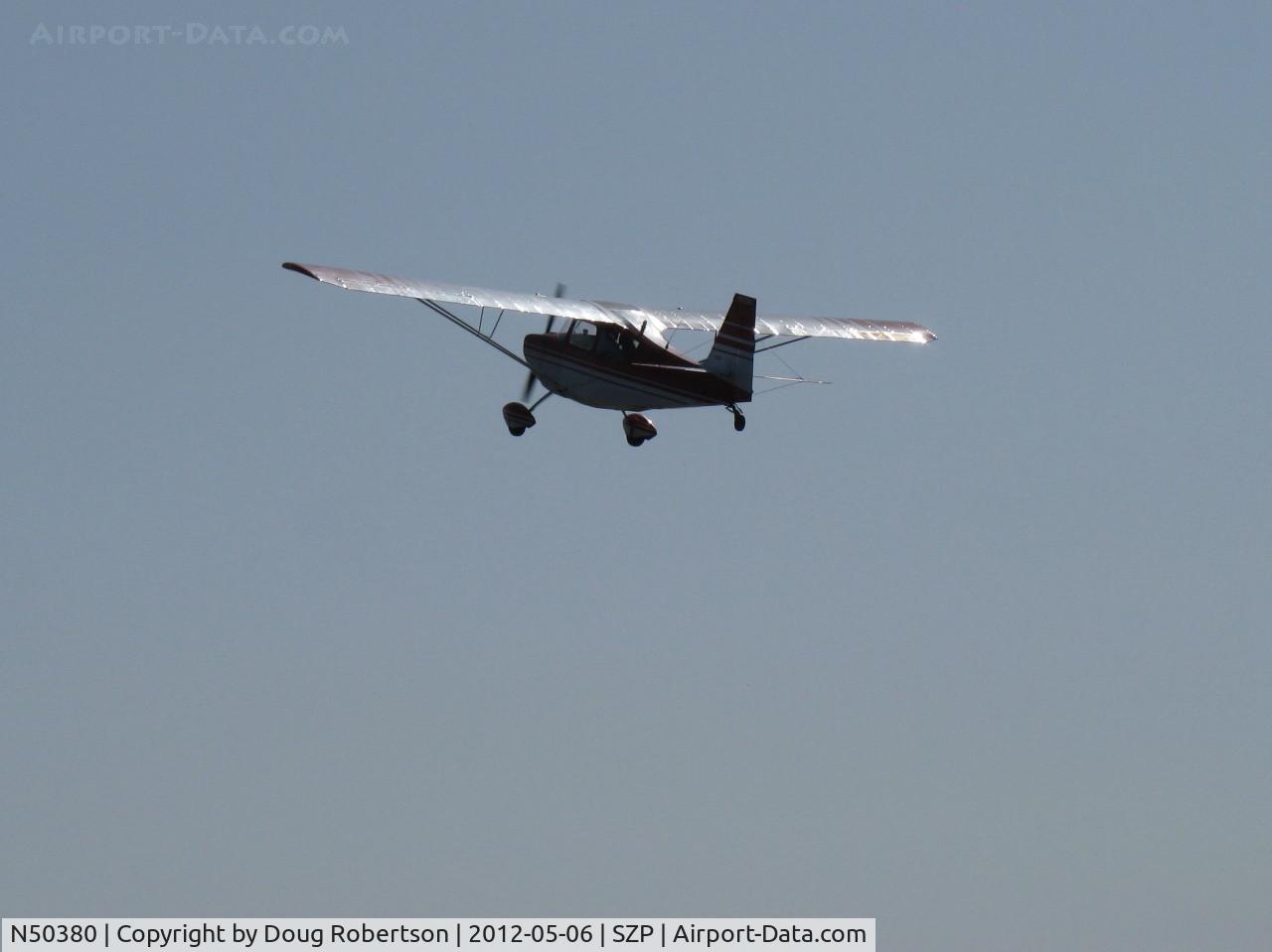 N50380, 1979 Bellanca 7ECA Citabria Citabria C/N 1291-79, 1979 Bellanca 7ECA CITABRIA, Lycoming O-235 115 Hp, takeoff climb Rwy 04
