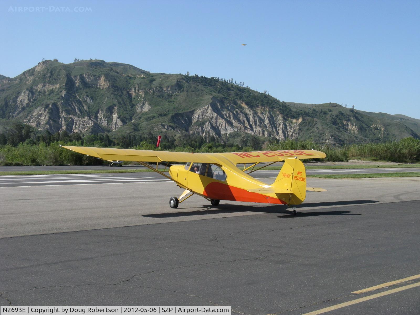 N2693E, 1946 Champion 7CCM C/N 7AC-6273, 1946 Aeronca 7CCM CHAMPION conversion from 7AC, Continental C90 90 Hp, holding short 04
