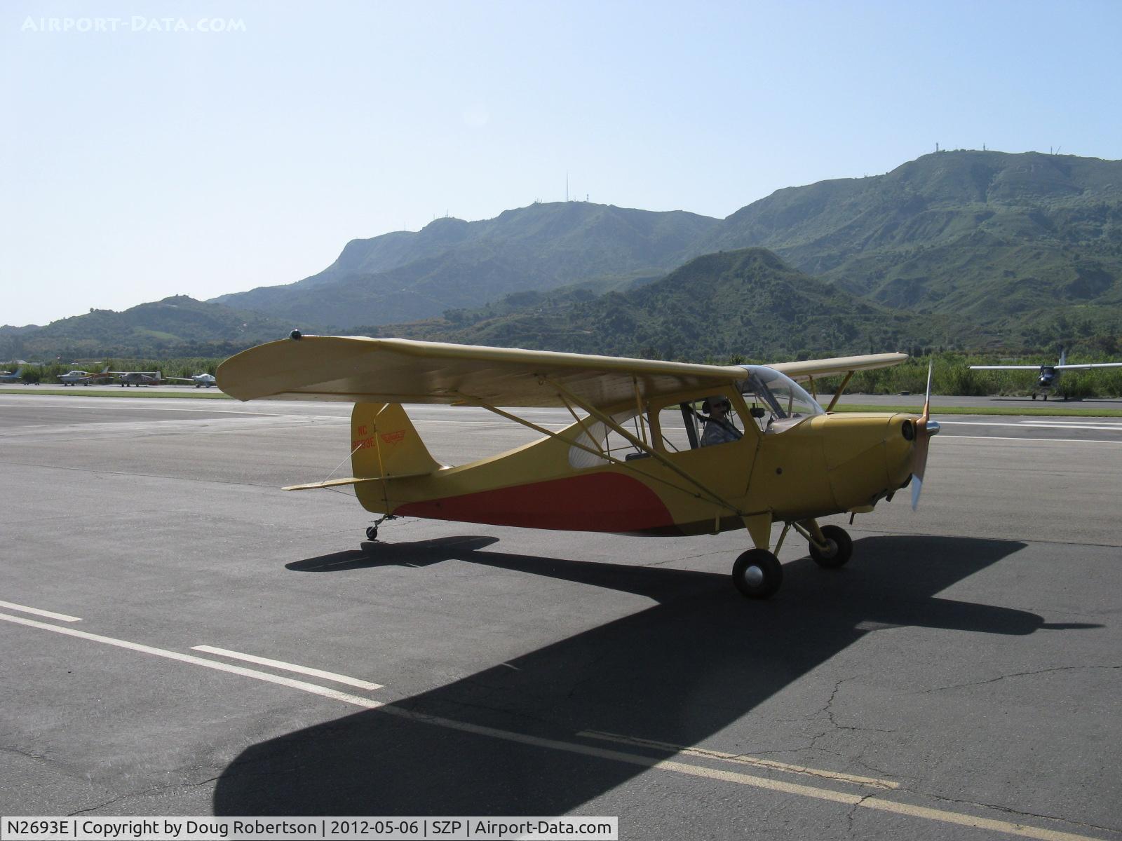 N2693E, 1946 Champion 7CCM C/N 7AC-6273, 1946 Aeronca 7CCM conversion from 7AC, Continental C90 90 Hp, taxi