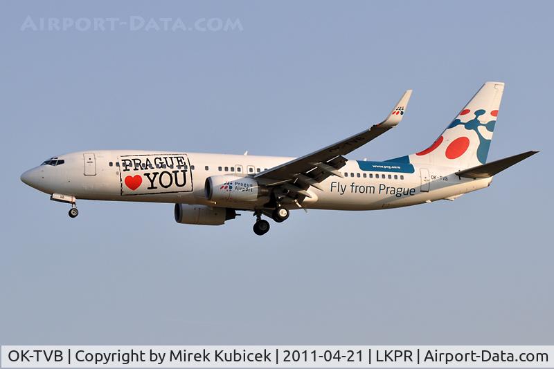 OK-TVB, 2001 Boeing 737-8CX C/N 32362, RWY06