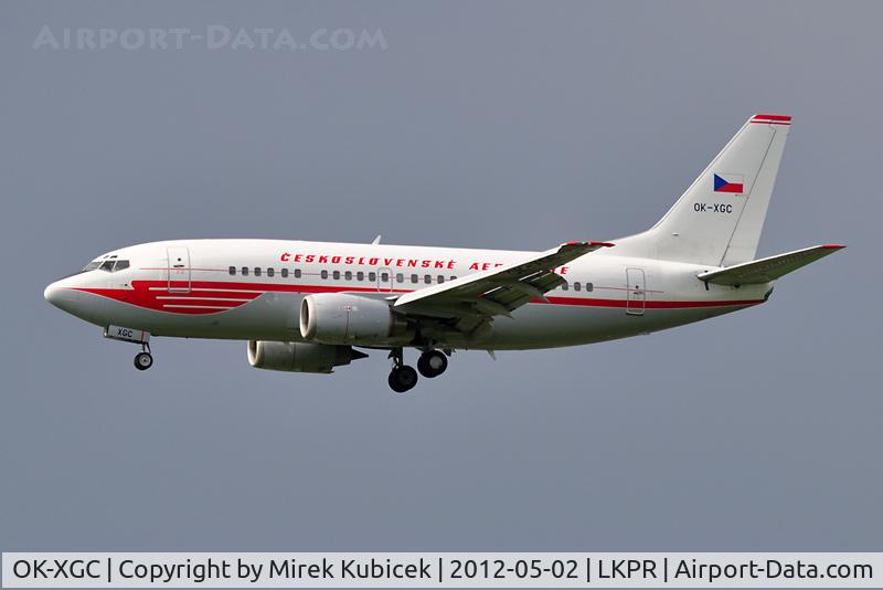 OK-XGC, 1992 Boeing 737-55S C/N 26541, CSA's retro jet (c/s from 1960)