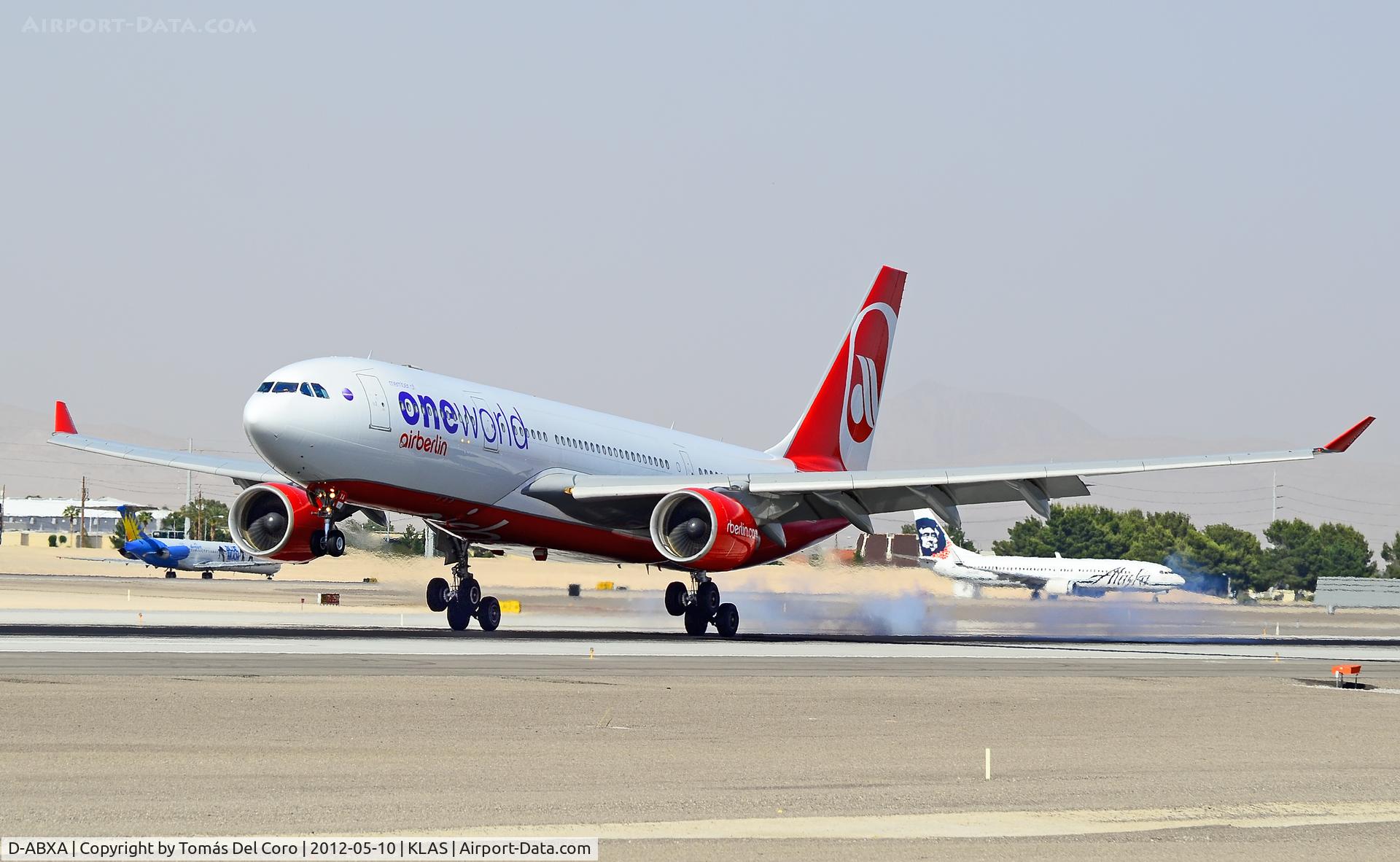 D-ABXA, 1999 Airbus A330-223 C/N 288, D-ABXA Oneworld (Air Berlin) Airbus A330-223 (cn 288)Newest airline or first flight to Las Vegas... 5-10-2012- Las Vegas - McCarran International (LAS / KLAS)USA - Nevada, May 10, 2012Photo: Tomás Del Coro