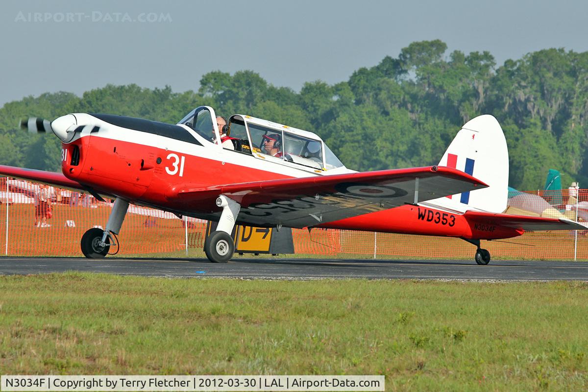 N3034F, De Havilland DHC-1 Chipmunk T.10 C/N C1/0291, At 2012 Sun N Fun