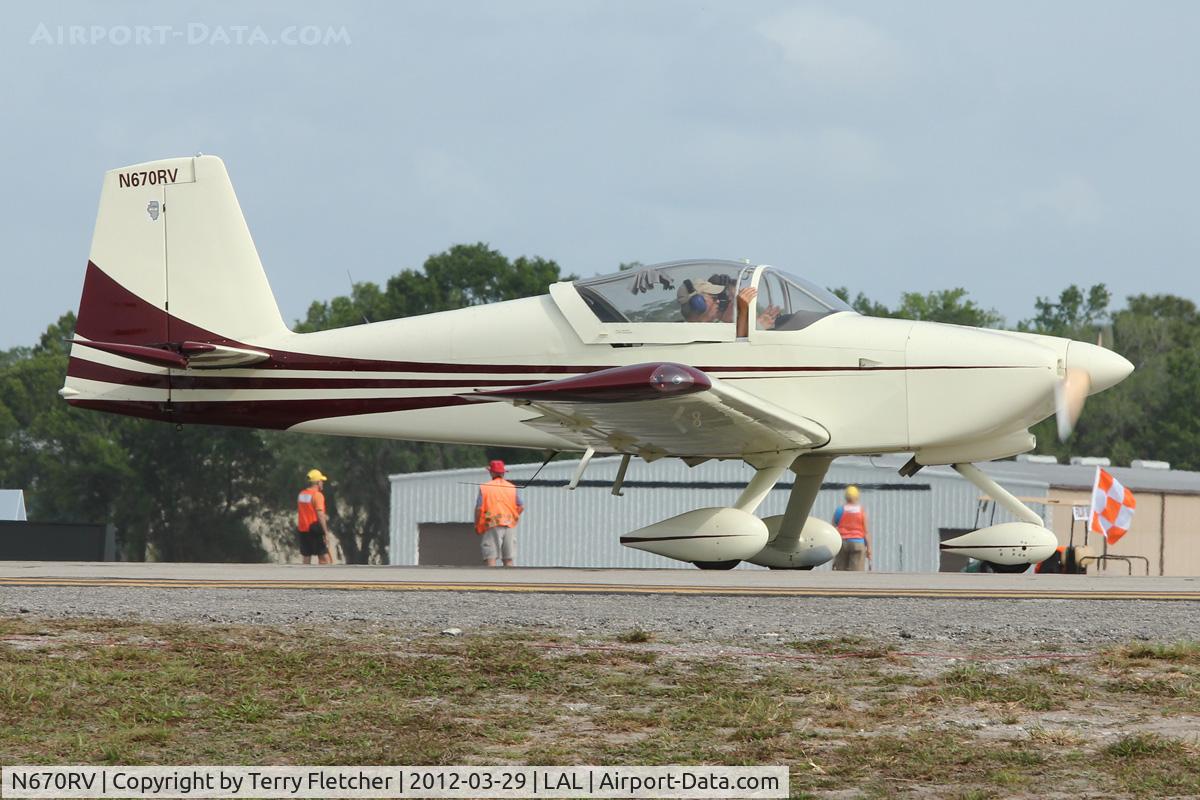 N670RV, 2006 Vans RV-9A C/N 90670, At 2012 Sun N Fun