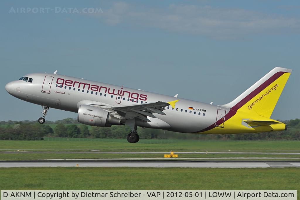 D-AKNM, 1999 Airbus A319-112 C/N 1089, Germanwings Airbus 319