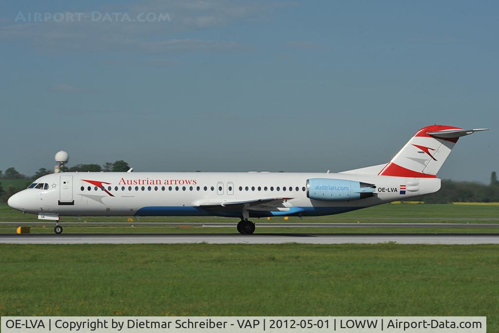 OE-LVA, 1994 Fokker 100 (F-28-0100) C/N 11490, Austrian Arrows Fokker 100