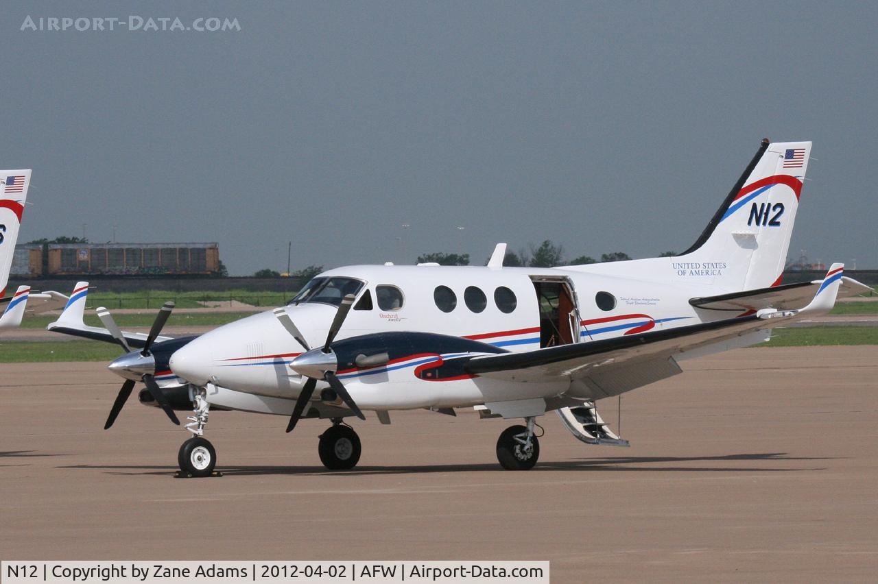 N12, 2009 Hawker Beechcraft C90GTI King Air C/N LJ-1966, FAA King Air at Alliance Airport - Fort Worth, TX