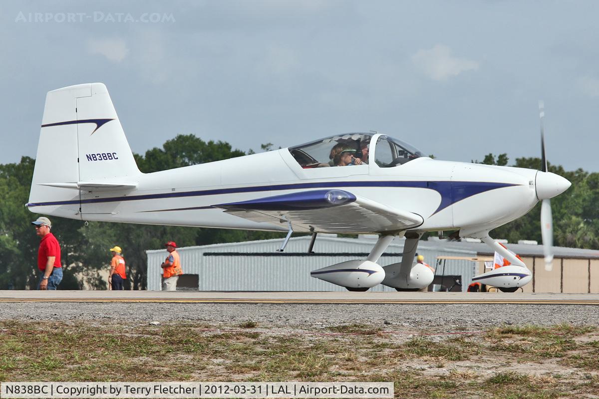 N838BC, 2008 Vans RV-7A C/N 71432, At 2012 Sun N Fun