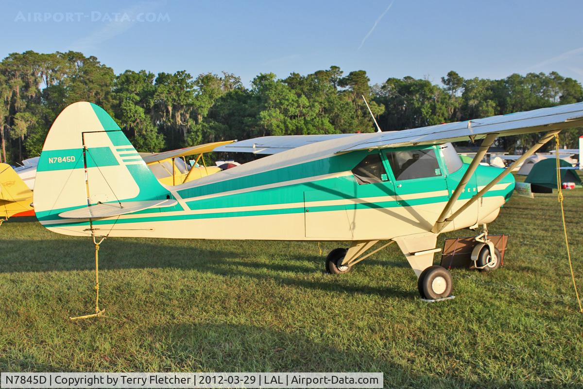 N7845D, 1957 Piper PA-22-150 Tri-Pacer C/N 22-5495, At 2012 Sun N Fun