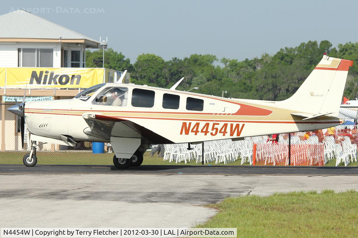 N4454W, 1974 Beech A36 Bonanza 36 C/N E-549, At 2012 Sun N Fun