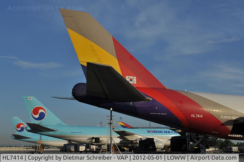 HL7414, 1991 Boeing 747-48EM(BDSF) C/N 25452, Asiana Boeing 747-400