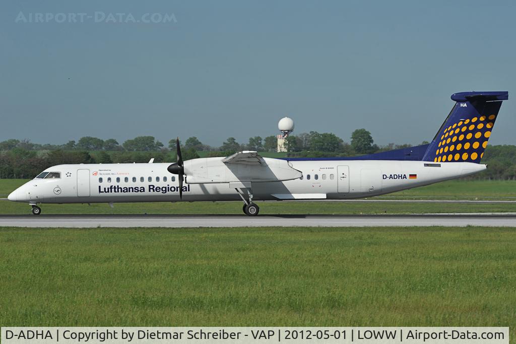 D-ADHA, 2000 De Havilland Canada DHC-8-402Q Dash 8 C/N 4028, Augsburg Airways Dash 8-400