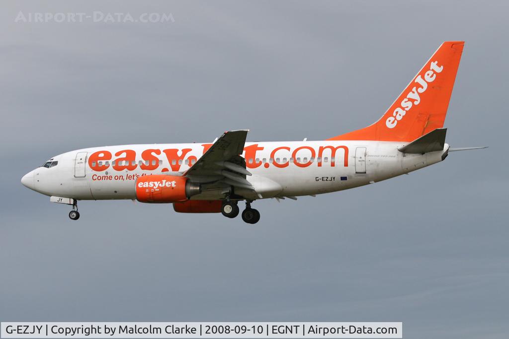 G-EZJY, 2003 Boeing 737-73V C/N 32420, Boeing 737-73V, Newcastle Airport, September 2008.