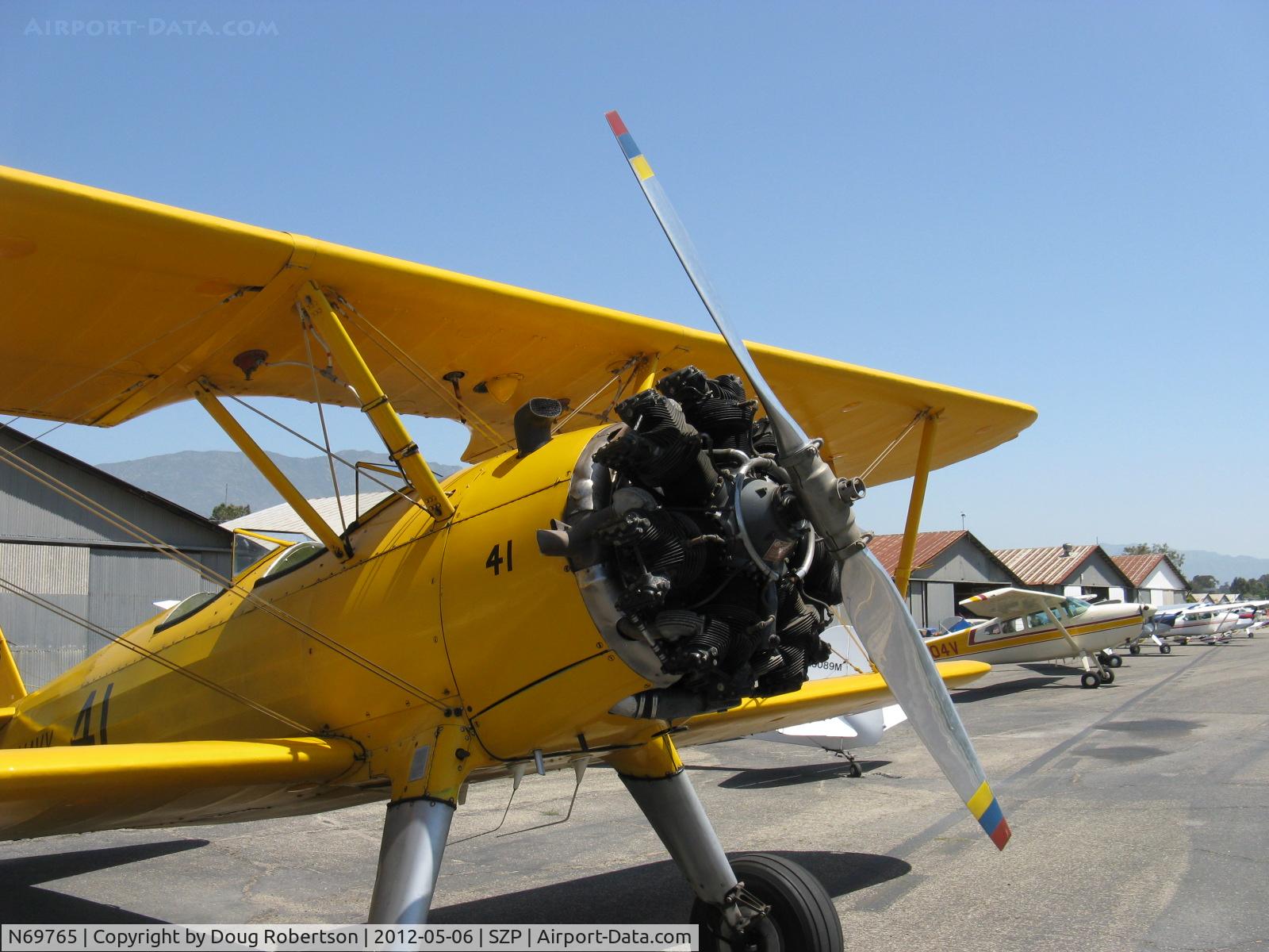 N69765, 1941 Boeing A75N1 (PT17) C/N 75-1044, 1941 Boeing Stearman A75N1 as Navy N2S1, Continental W670-5 220 Hp