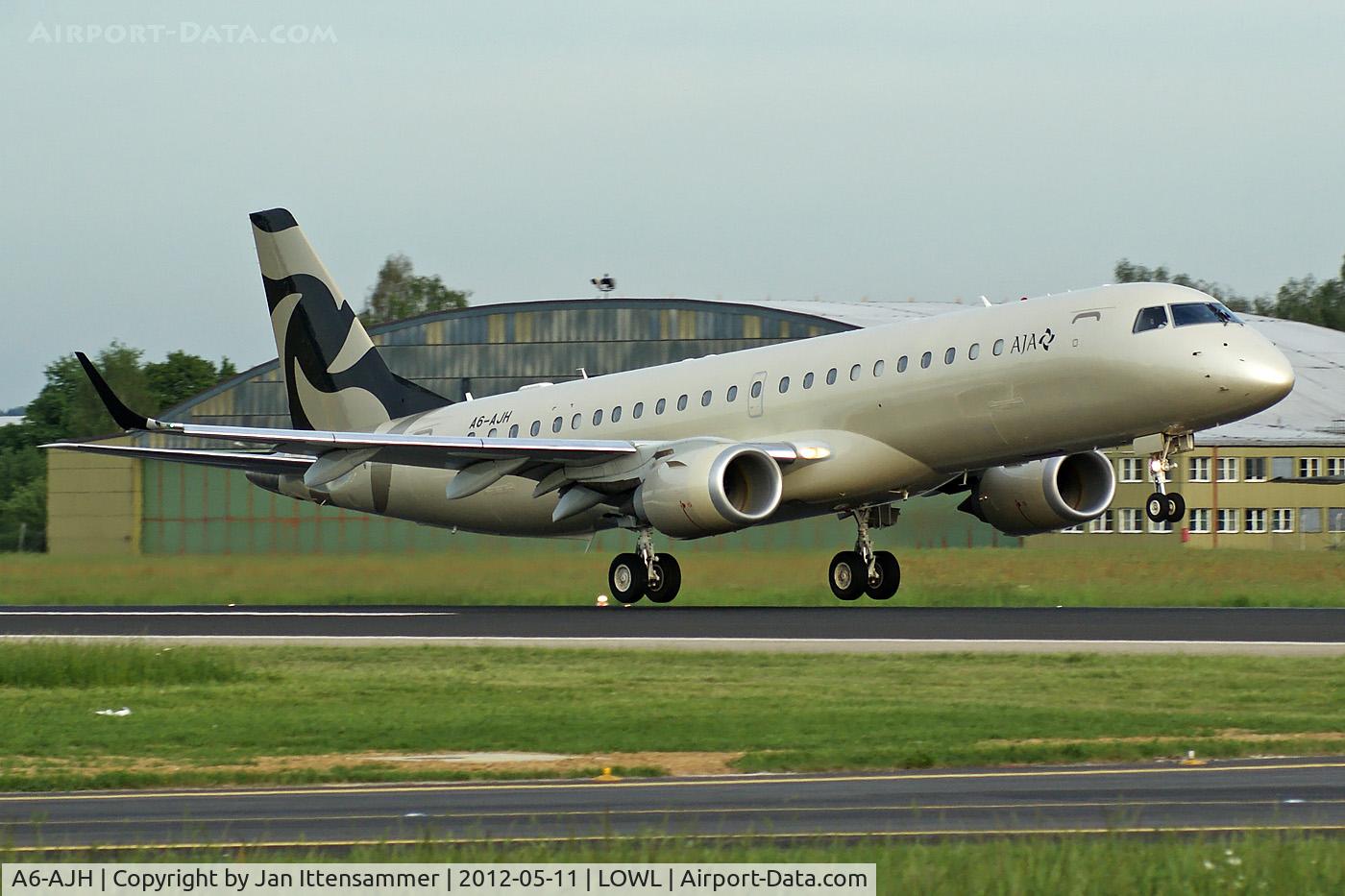 A6-AJH, 2009 Embraer ERJ-190-100ECJ Lineage 1000 C/N 19000140, A6-AJH @ LOWL
