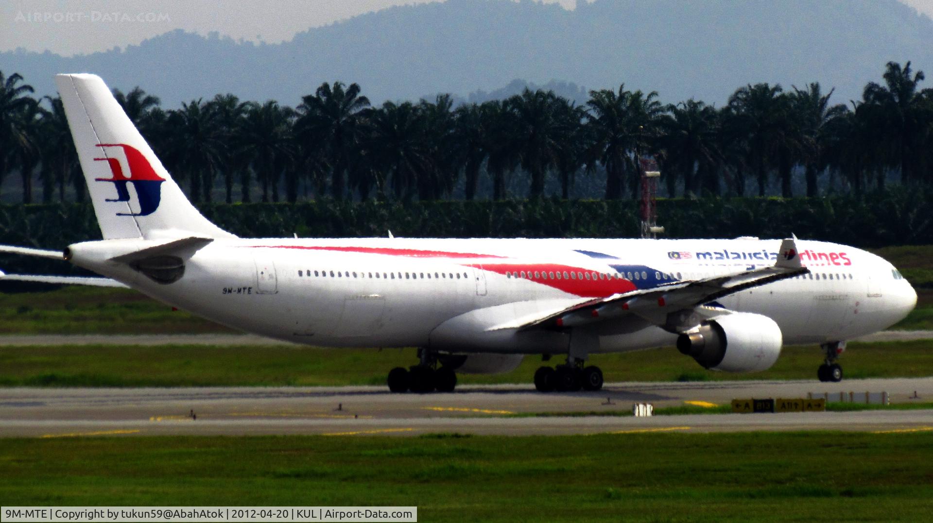 9M-MTE, Airbus A330-323X C/N 1243, Malaysia Airlines