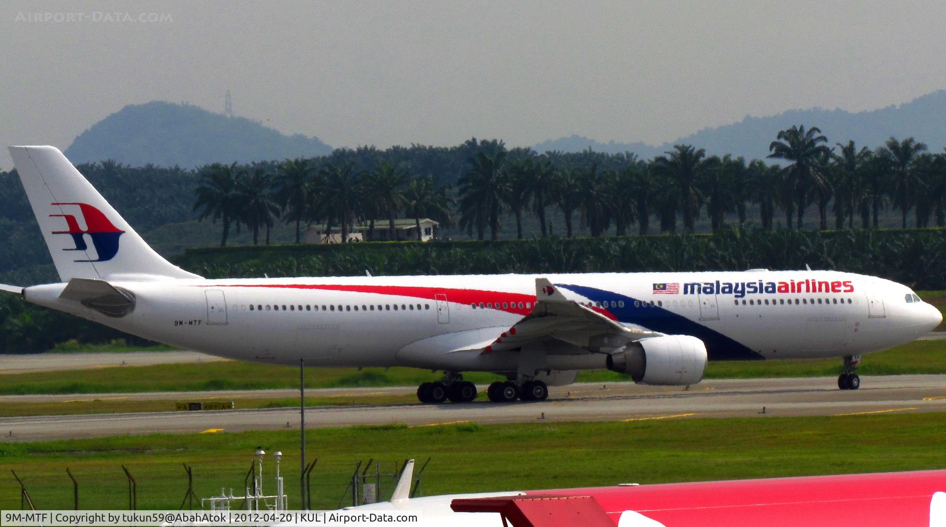9M-MTF, 2012 Airbus A330-323X C/N 1281, Malaysia Airlines