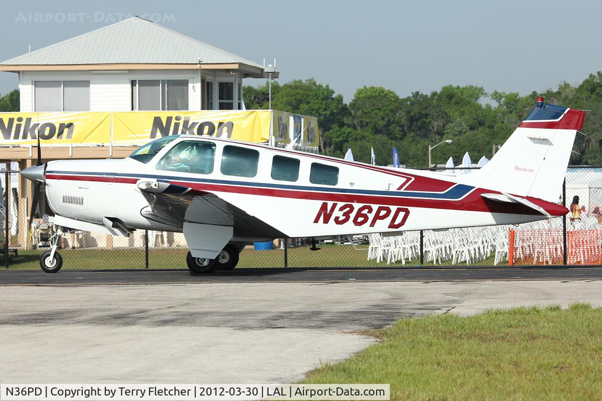 N36PD, 1995 Beech A36 Bonanza 36 C/N E-2921, At 2012 Sun N Fun