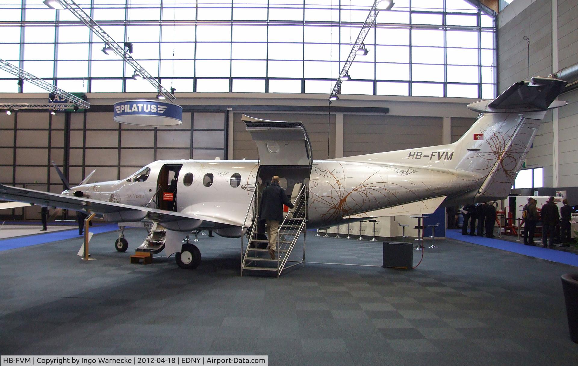HB-FVM, 2011 Pilatus PC-12/47E C/N 1291, Pilatus PC-12/47E at the Aero 2012, Friedrichshafen