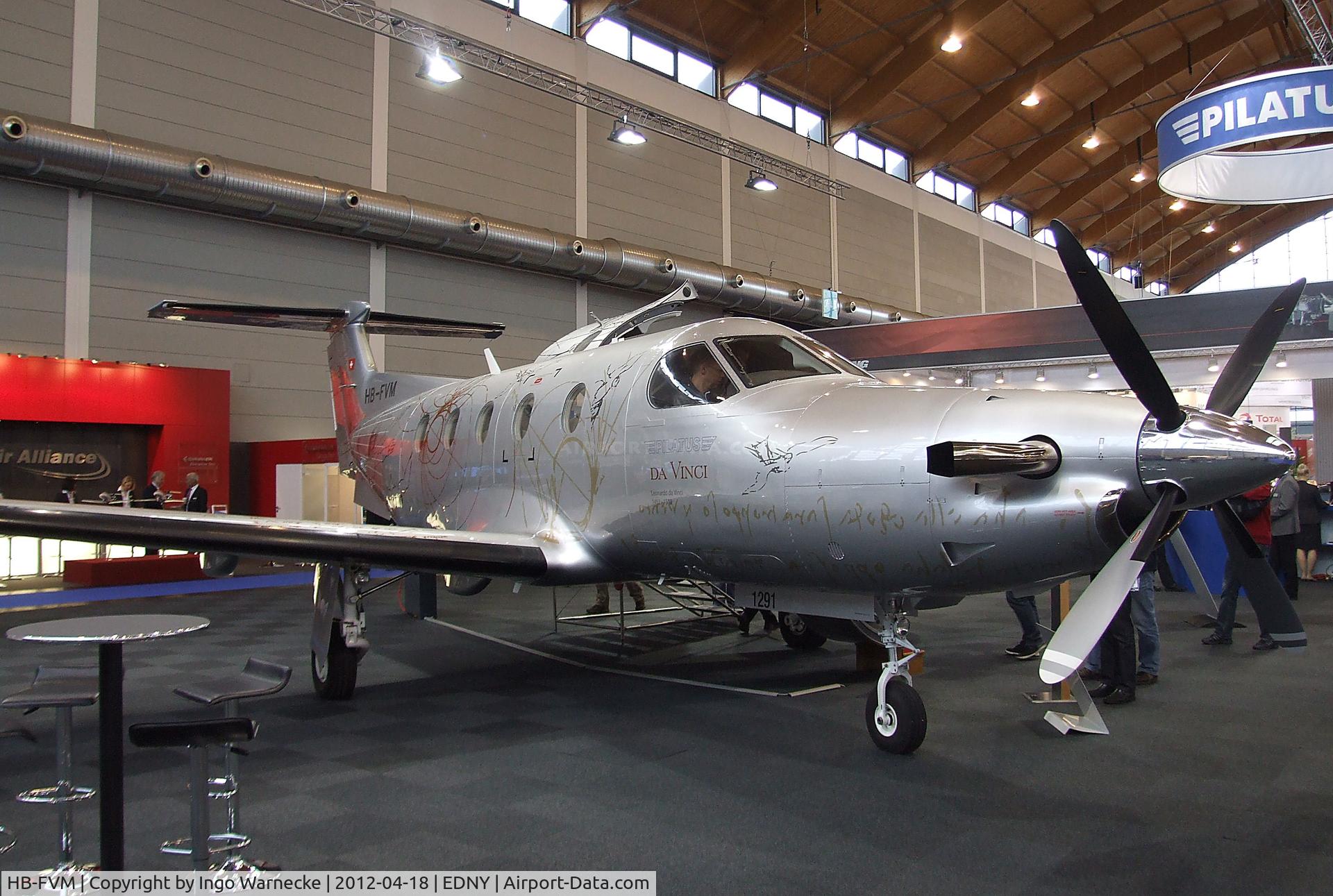 HB-FVM, 2011 Pilatus PC-12/47E C/N 1291, Pilatus PC-12/47E at the Aero 2012, Friedrichshafen