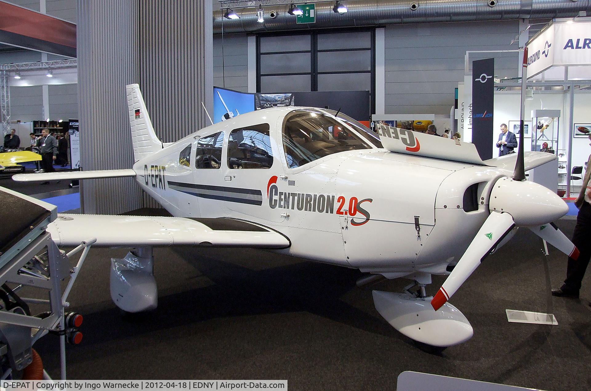 D-EPAT, Piper PA-28-161 Warrior ll C/N 28-42084, Piper PA-28-161 Cherokee Warrior III at the Aero 2012, Friedrichshafen