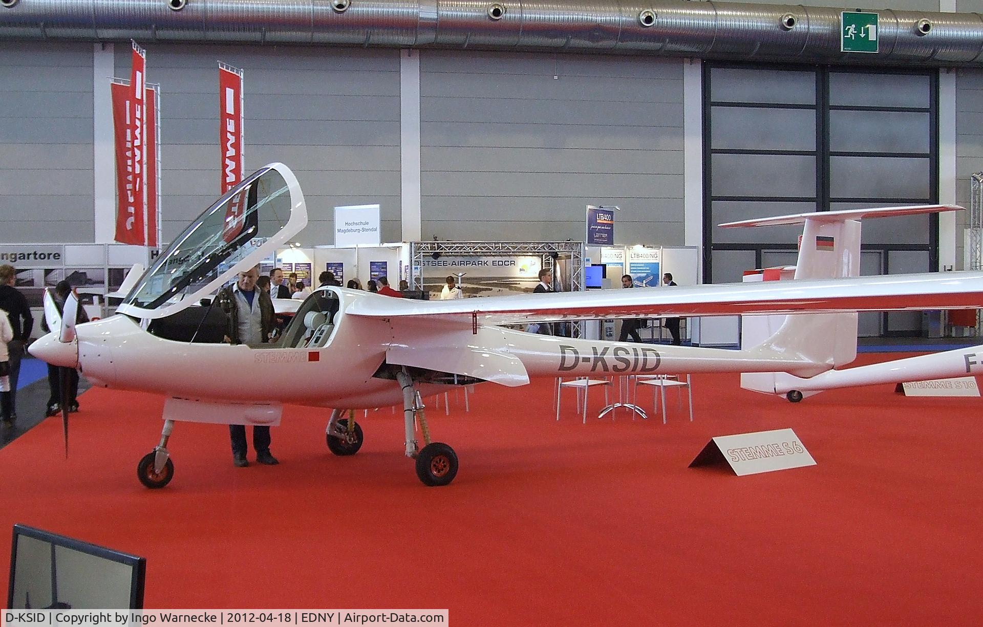 D-KSID, Stemme S-6RT C/N 6.T.10.019, Stemme S6-RT at the Aero 2012, Friedrichshafen