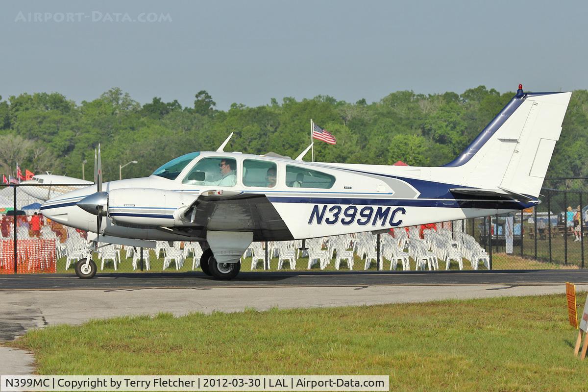 N399MC, 1975 Beech 95-B55 (T42A) Baron C/N TC-1852, At 2012 Sun N Fun