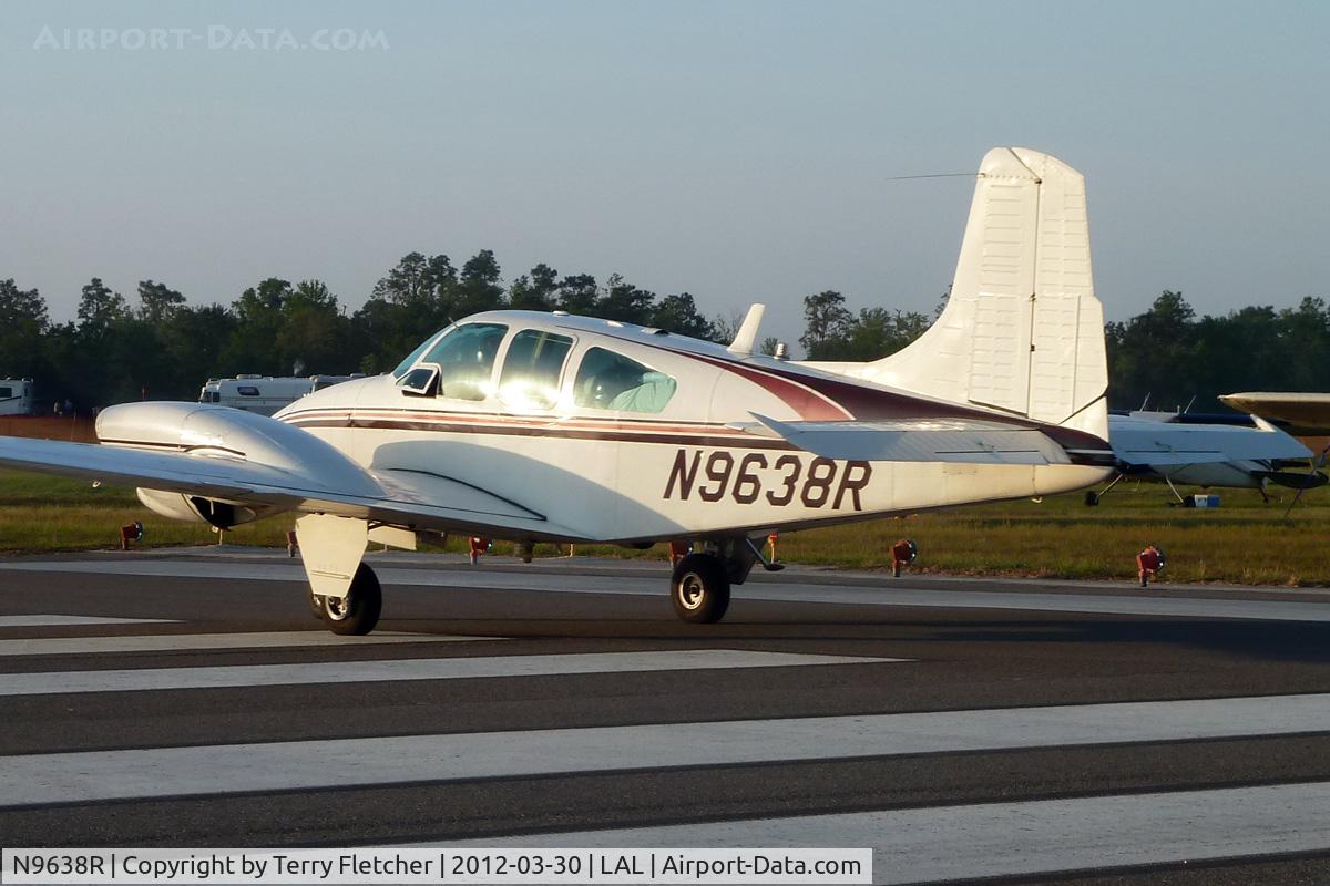 N9638R, 1959 Beech B95 Travel Air C/N TD-319, At 2012 Sun N Fun