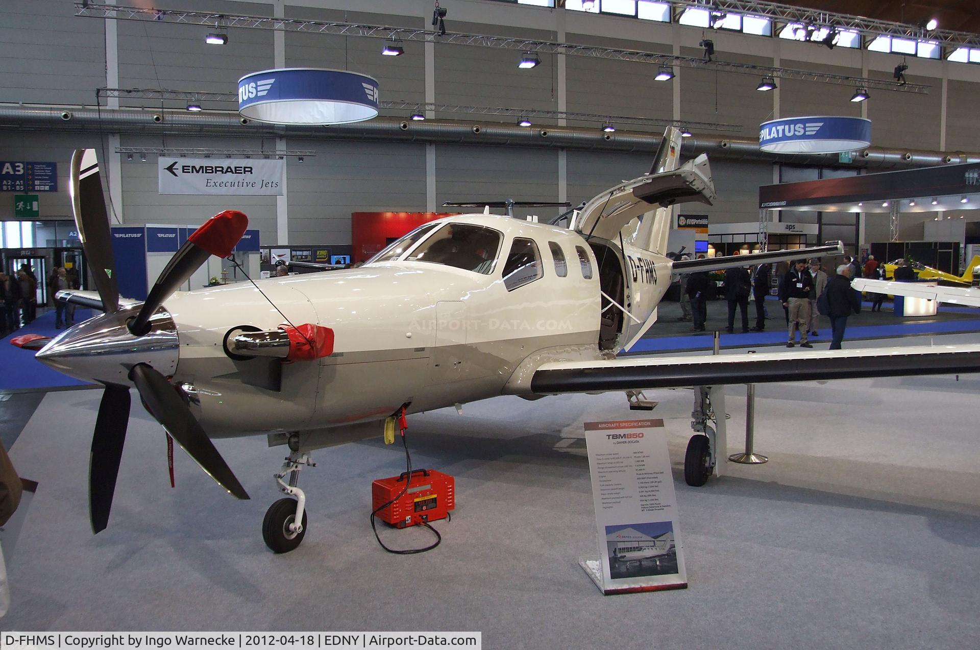 D-FHMS, Socata TBM-700 C/N 573, SOCATA TBM-850 at the Aero 2012, Friedrichshafen