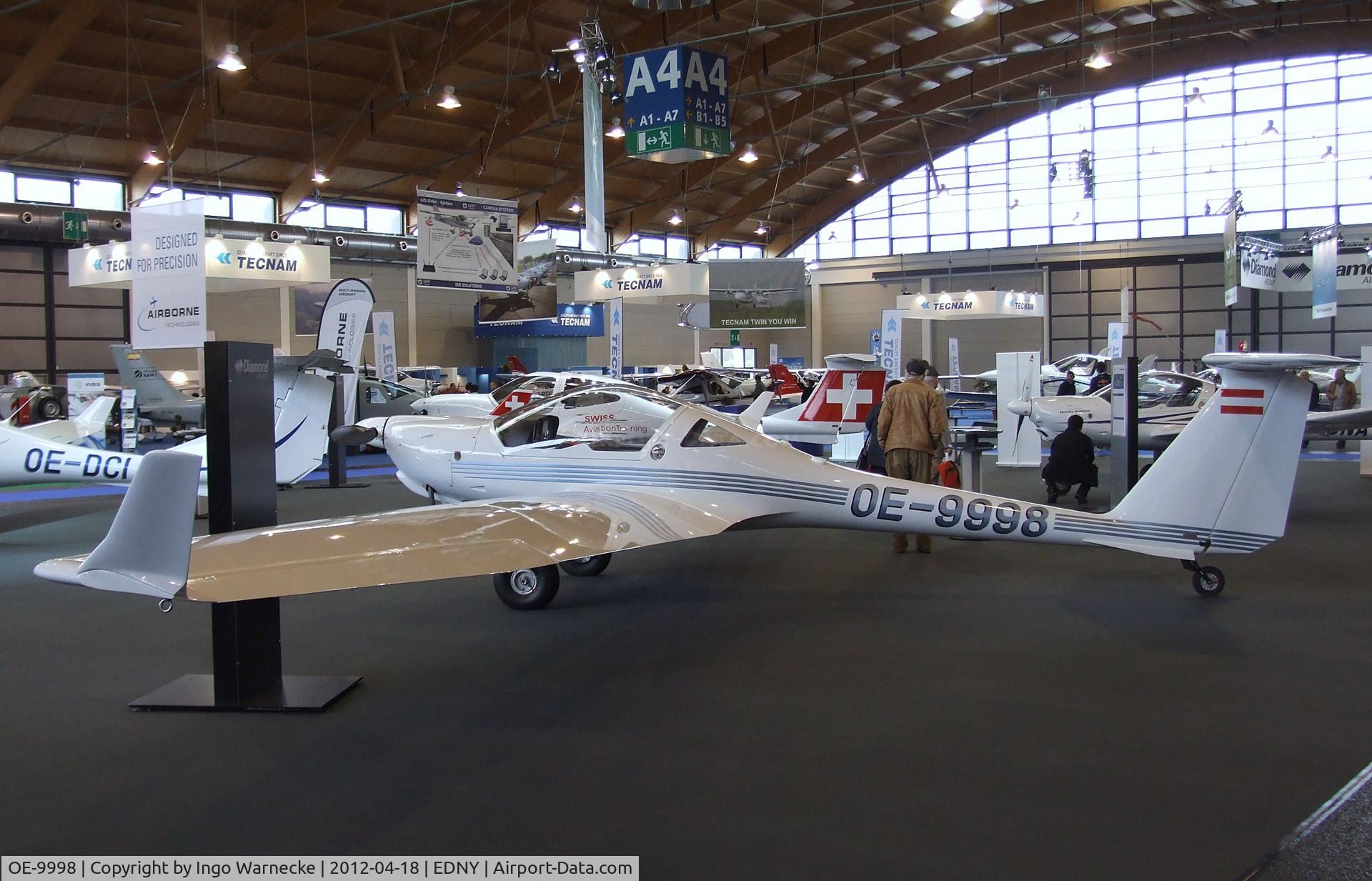 OE-9998, Diamond HK-36TTS Super Dimona C/N 36855, Diamond HK-36 TTS Super Dimona at the Aero 2012, Friedrichshafen