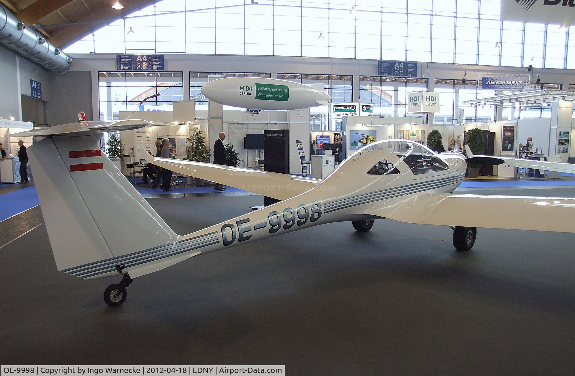 OE-9998, Diamond HK-36TTS Super Dimona C/N 36855, Diamond HK-36 TTS Super Dimona at the Aero 2012, Friedrichshafen