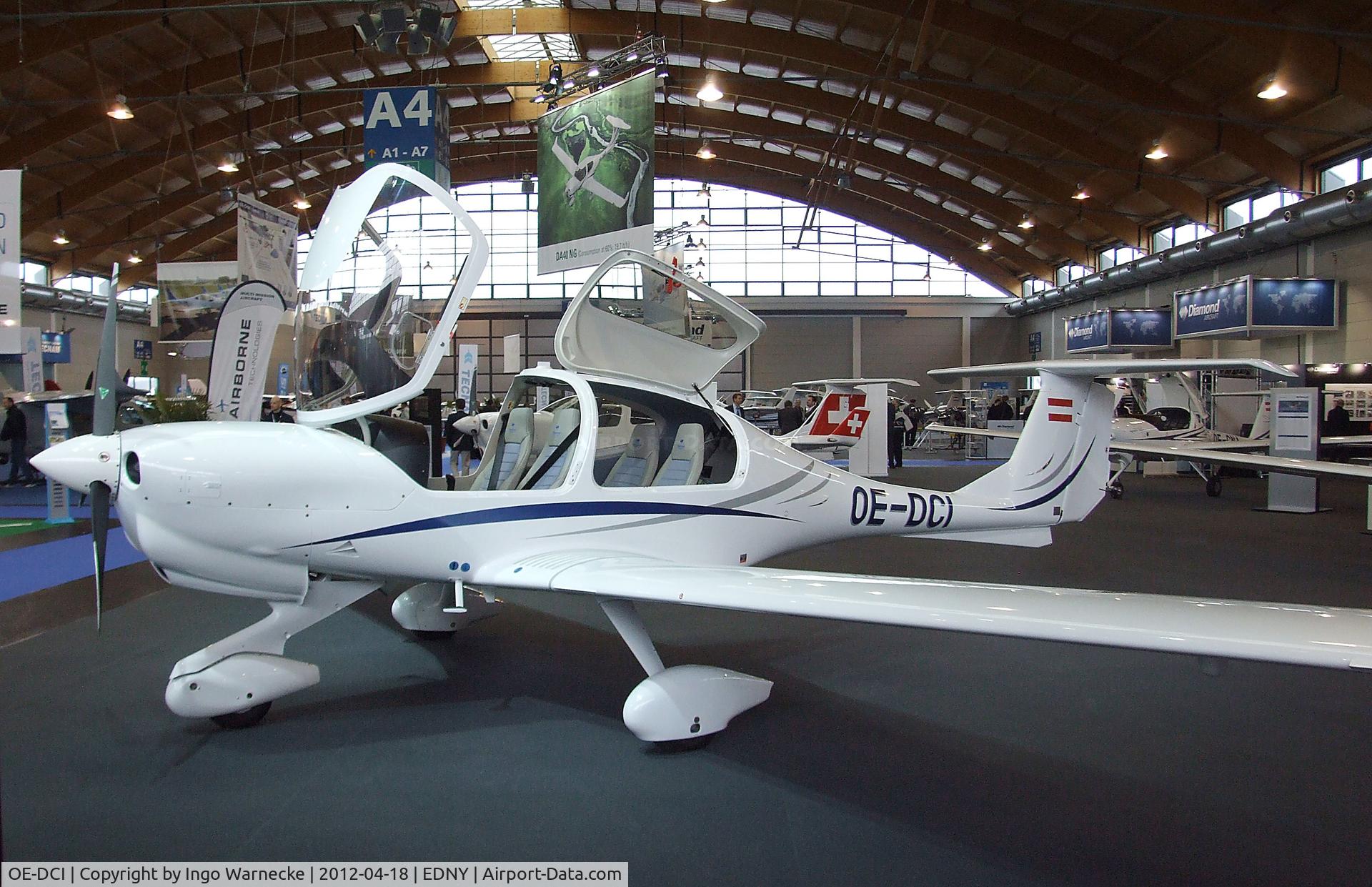 OE-DCI, Diamond DA-40DNG Diamond Star C/N D4.145, Diamond DA-40D NG Diamond Star at the Aero 2012, Friedrichshafen