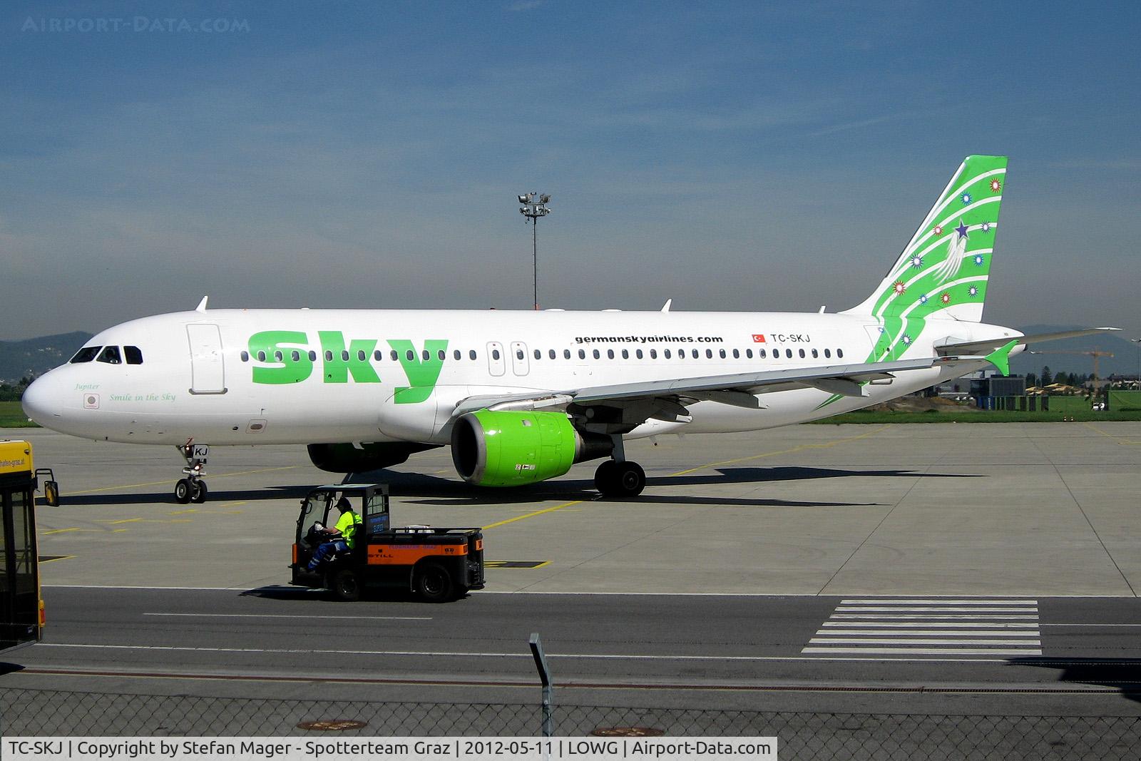 TC-SKJ, 1990 Airbus A320-211 C/N 138, Sky Airlines @GRZ