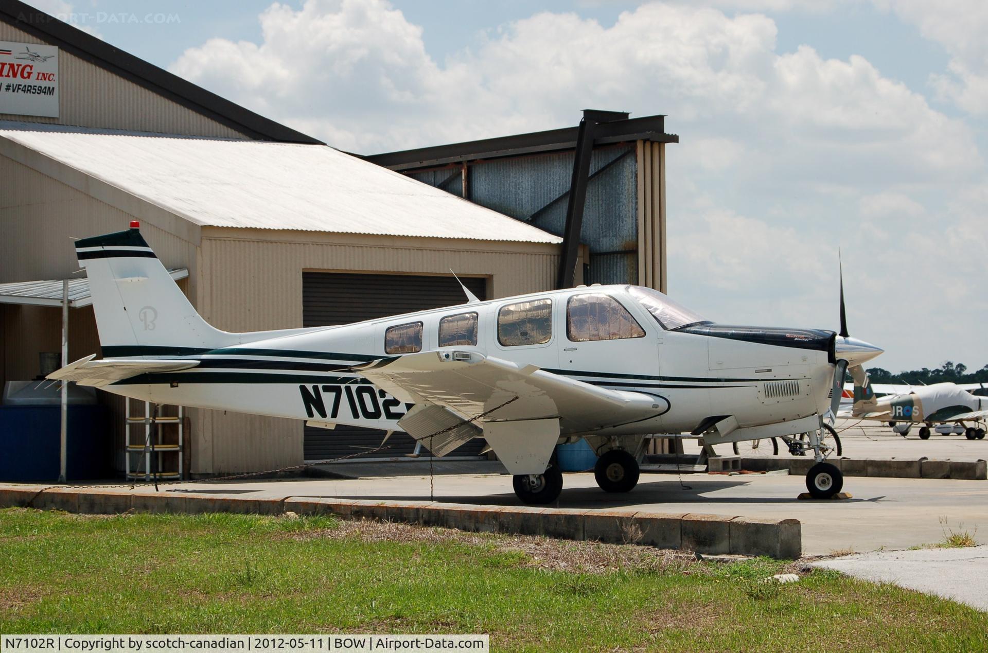 N7102R, Raytheon Aircraft Company G36 C/N E-3732, Raytheon Aircraft Company G36 N7102R at Bartow Municipal Airport, Bartow, FL 