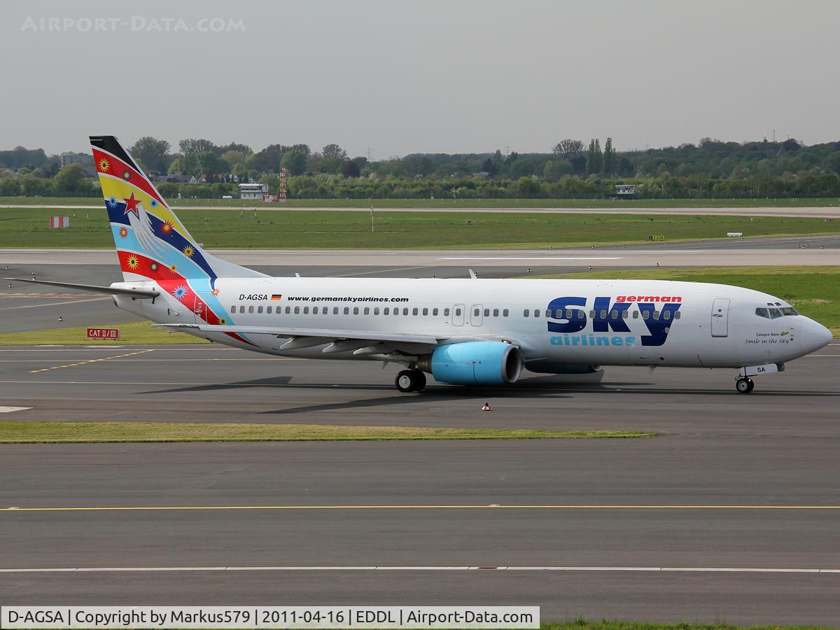 D-AGSA, 2000 Boeing 737-883 C/N 28323, Canon EOS 550D / 18 - 135 mm
