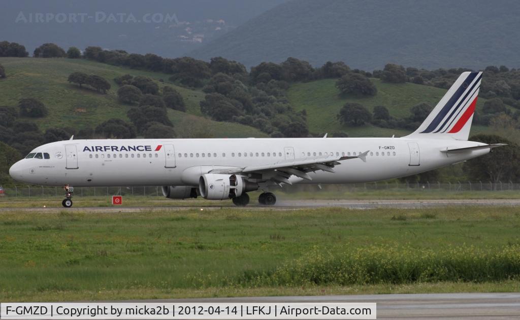 F-GMZD, 1995 Airbus A321-111 C/N 0529, Landing in 02