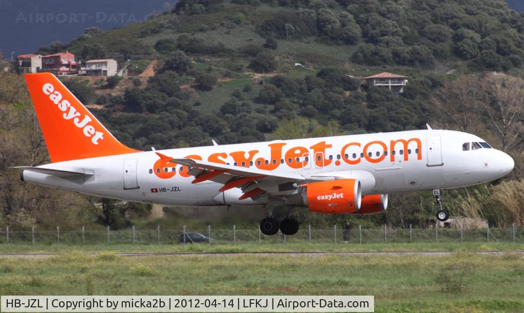 HB-JZL, 2004 Airbus A319-111 C/N 2353, Landing in 20