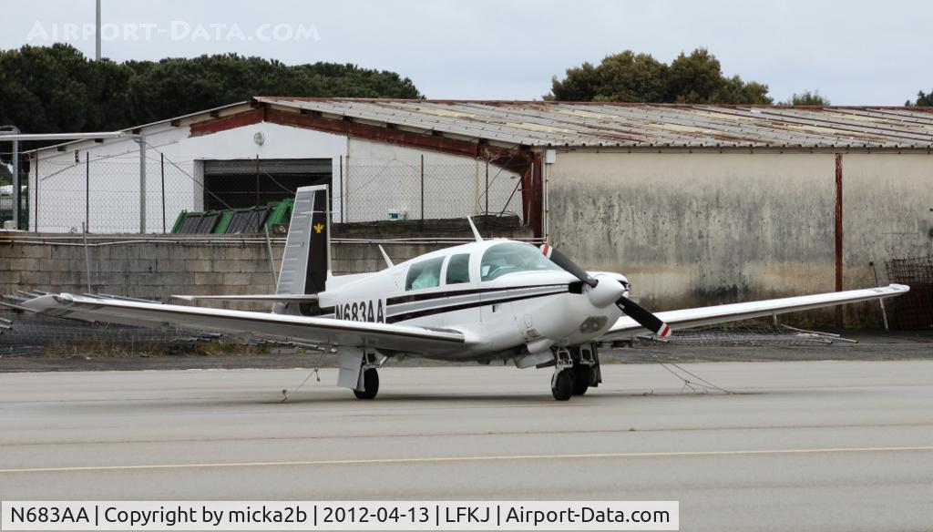 N683AA, 1979 Mooney M20K C/N 250105, Parked at general aviation
