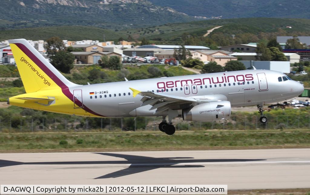 D-AGWQ, 2010 Airbus A319-132 C/N 4256, Landing to 18