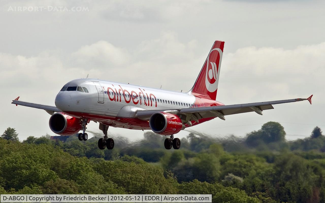 D-ABGO, 2008 Airbus A319-112 C/N 3689, short final RW27