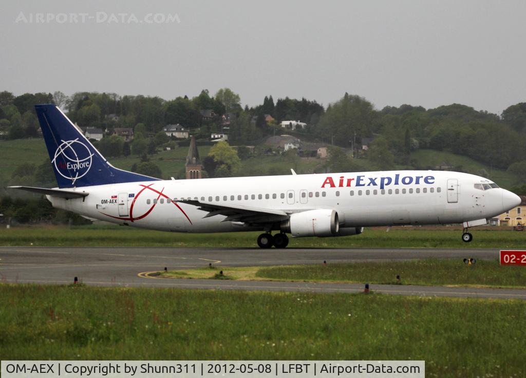 OM-AEX, 1992 Boeing 737-4Y0 C/N 25178, Taking off from rwy 02