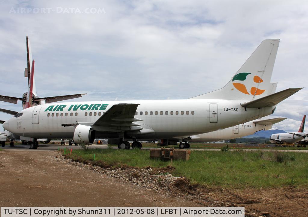 TU-TSC, 1990 Boeing 737-522 C/N 25001, Stored since March, 2011... Future uncertain...