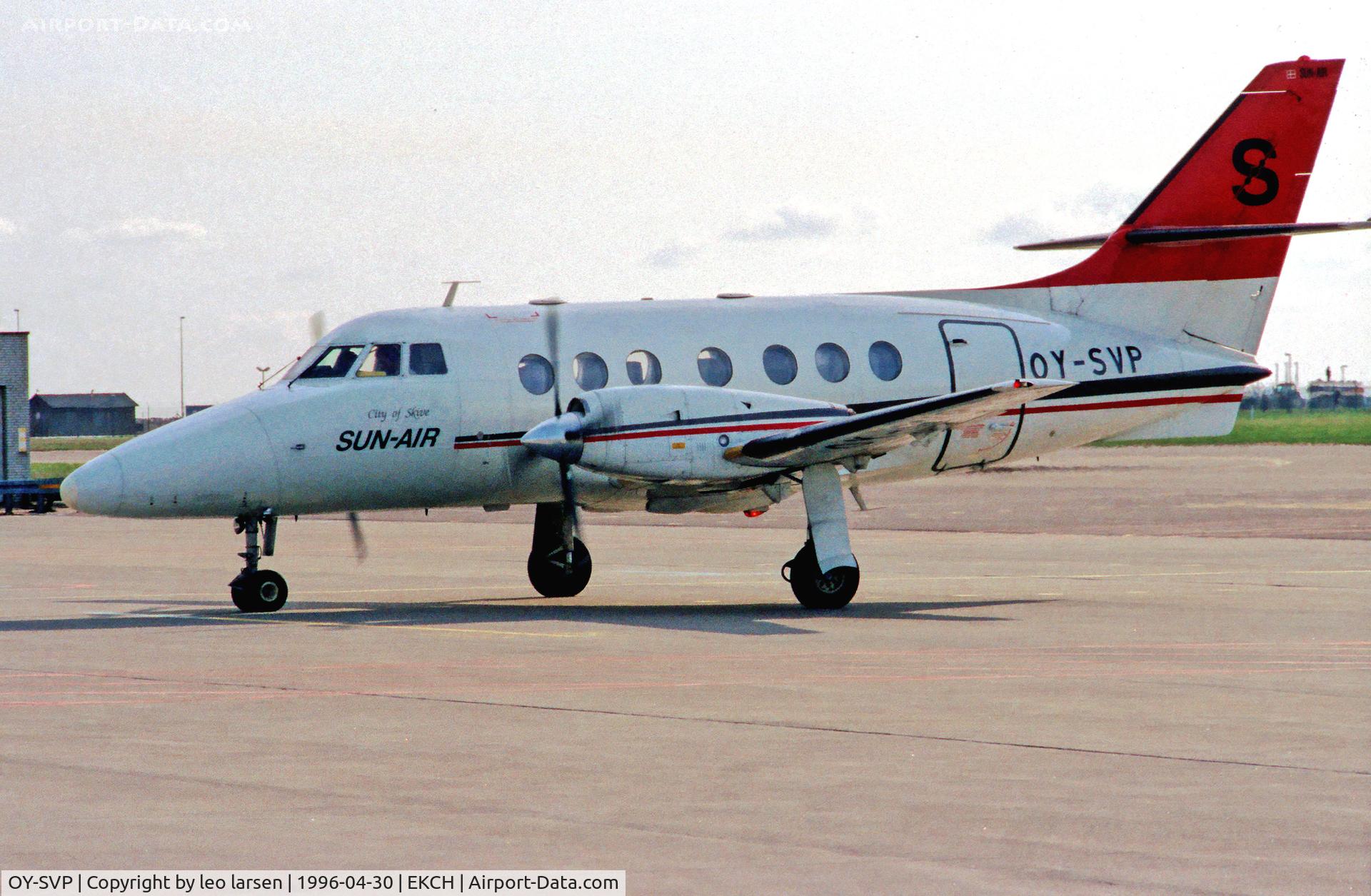 OY-SVP, 1983 British Aerospace BAe-3102 Jetstream 31 C/N 626, Copenhagen Kastrup 30.4.96