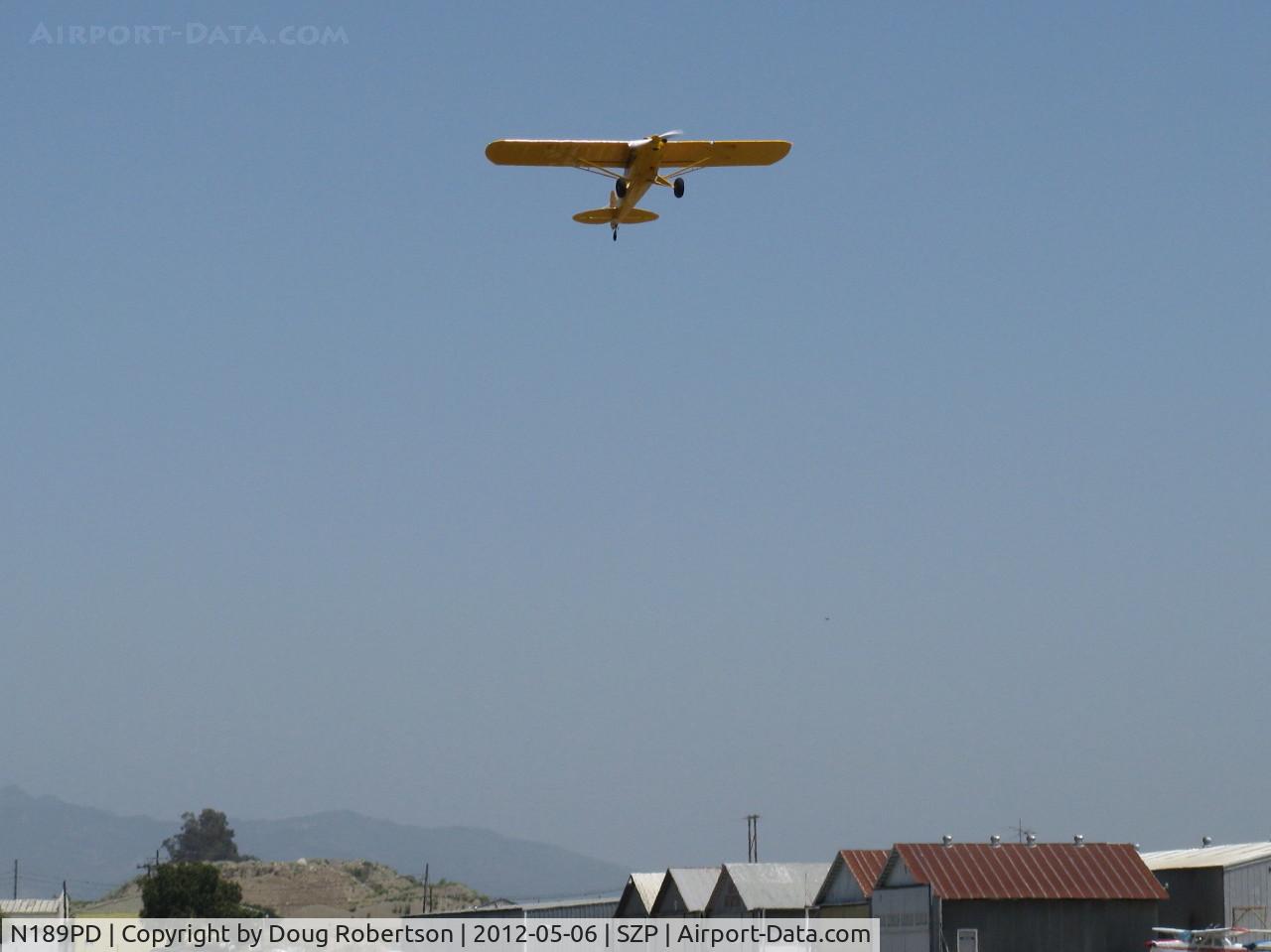 N189PD, Cub Crafters CC11-160 Carbon Cub SS C/N CC11-00189, 2011 Cubcrafters CC11-160 CARBON CUB LSA, Lycoming O-360 based CC340 rated 180 Hp for 5 minutes, 80 Hp cruise, Catto two-bladed composite prop, Micro vortex generators, STOL demo takeoff Rwy 22