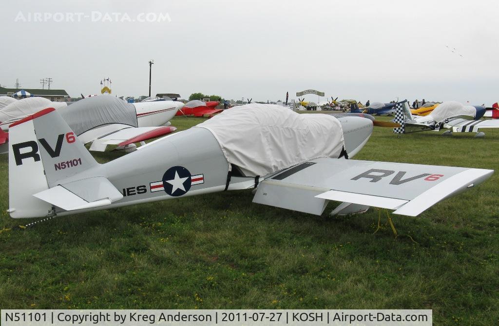 N51101, 2007 Vans RV-6 C/N 23985, EAA AirVenture 2011