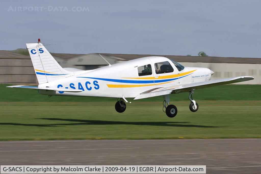G-SACS, 1988 Piper PA-28-161 Cadet C/N 28-41047, Piper PA-28-161 Cadet, Breighton Airfield, April 2009.