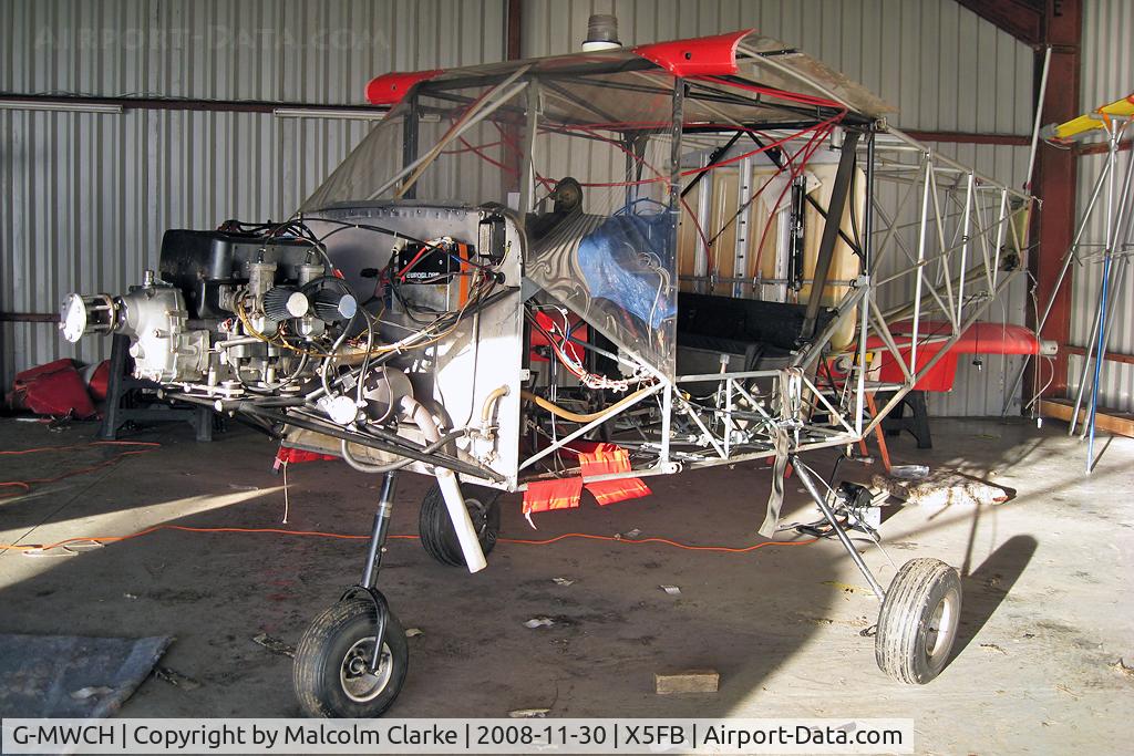 G-MWCH, 1990 Rans S-6ESD Coyote II C/N PFA 204-11632, Rans S-6ESD Coyote II undergoing a re-cover, Fishburn Airfield, November 2008.