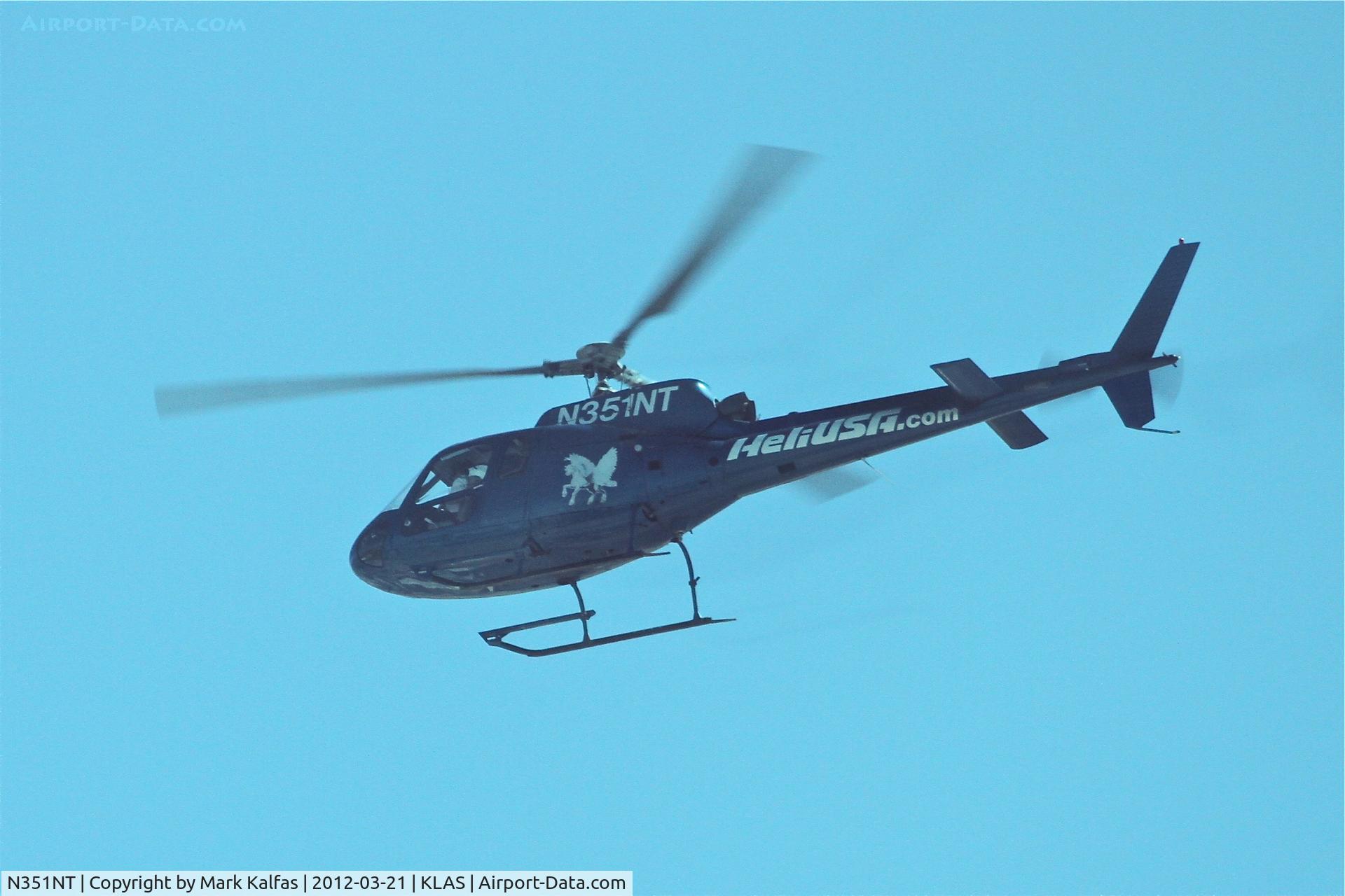 N351NT, 1978 Aerospatiale AS-350BA Ecureuil C/N 1026, Heli USA Airways Aerospatiale AS350BA departing Las Vegas/KLAS